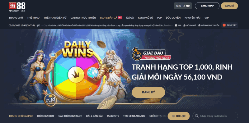 cổng game uy tín M88