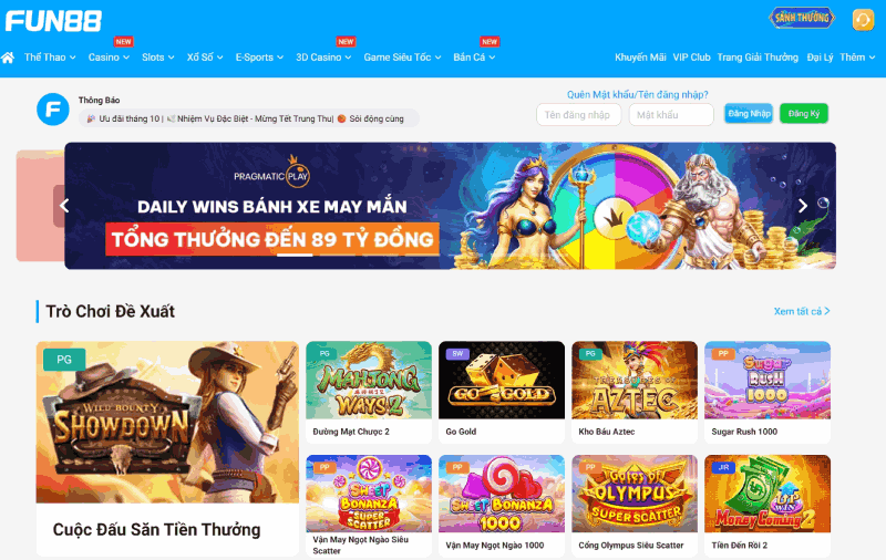 cổng game uy tín Fun88